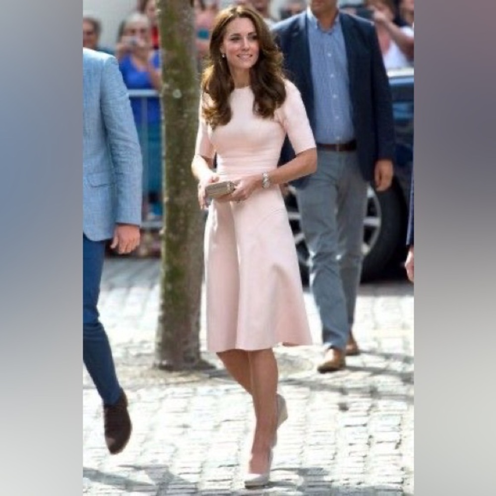 Lela Rose pale pink dress ASO Kate Middleton